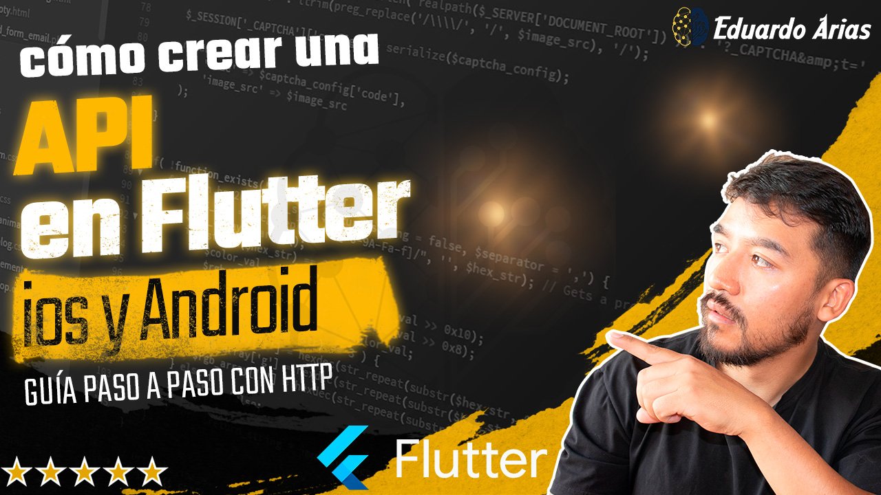 Cómo crear una API en Flutter ios y Android